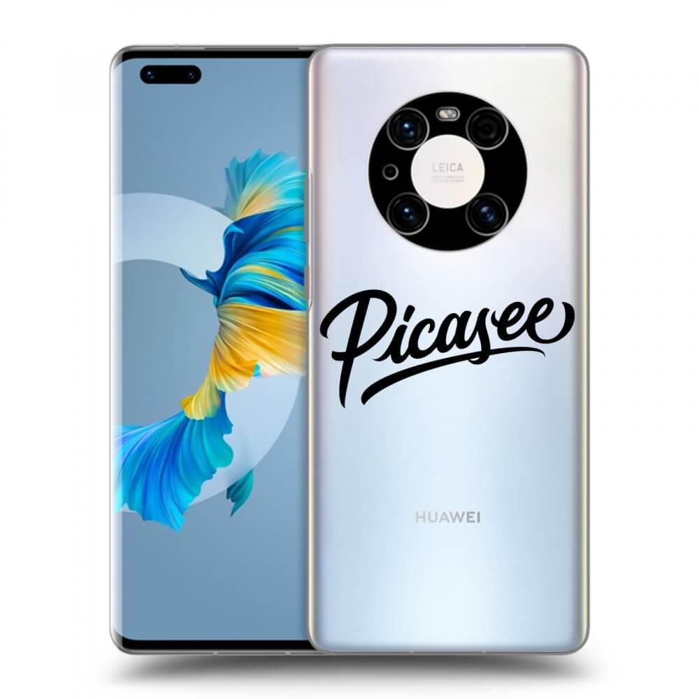 Picasee silikonski prozorni ovitek za Huawei Mate 40 Pro - Picasee - old logo - black