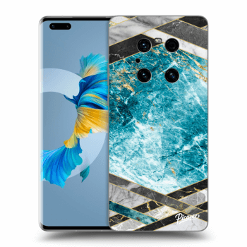 Ovitek za Huawei Mate 40 Pro - Blue geometry