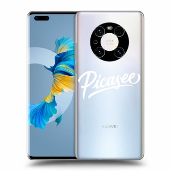 Picasee silikonski prozorni ovitek za Huawei Mate 40 Pro - Picasee - old logo - white