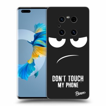 Picasee silikonski črni ovitek za Huawei Mate 40 Pro - Don't Touch My Phone