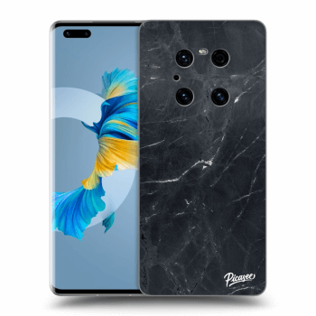 Picasee silikonski prozorni ovitek za Huawei Mate 40 Pro - Black marble