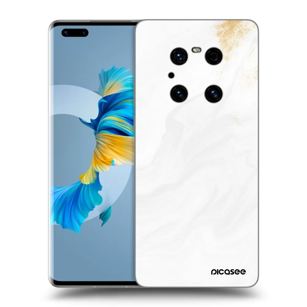 Picasee silikonski črni ovitek za Huawei Mate 40 Pro - White