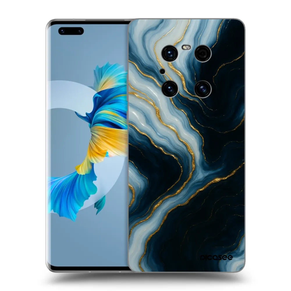 Picasee silikonski črni ovitek za Huawei Mate 40 Pro - Luna