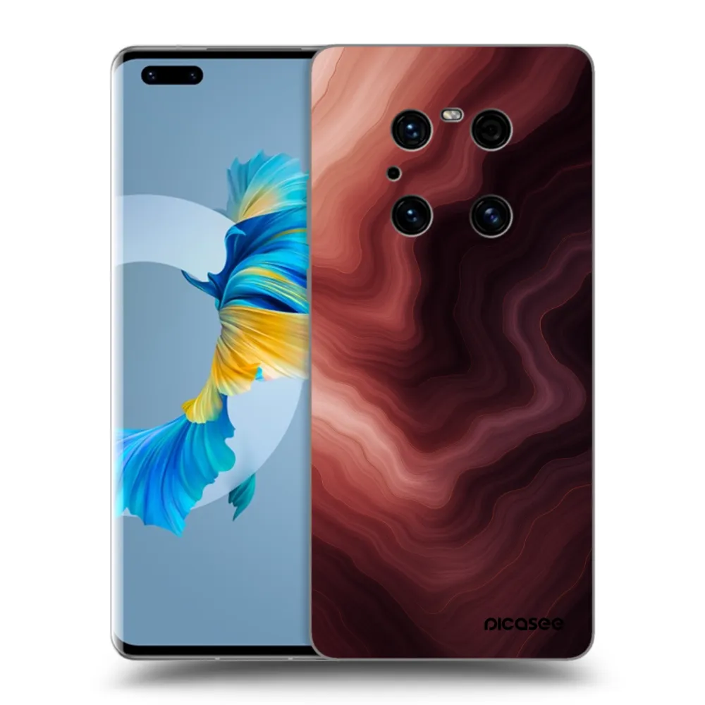 Picasee silikonski črni ovitek za Huawei Mate 40 Pro - Rouge