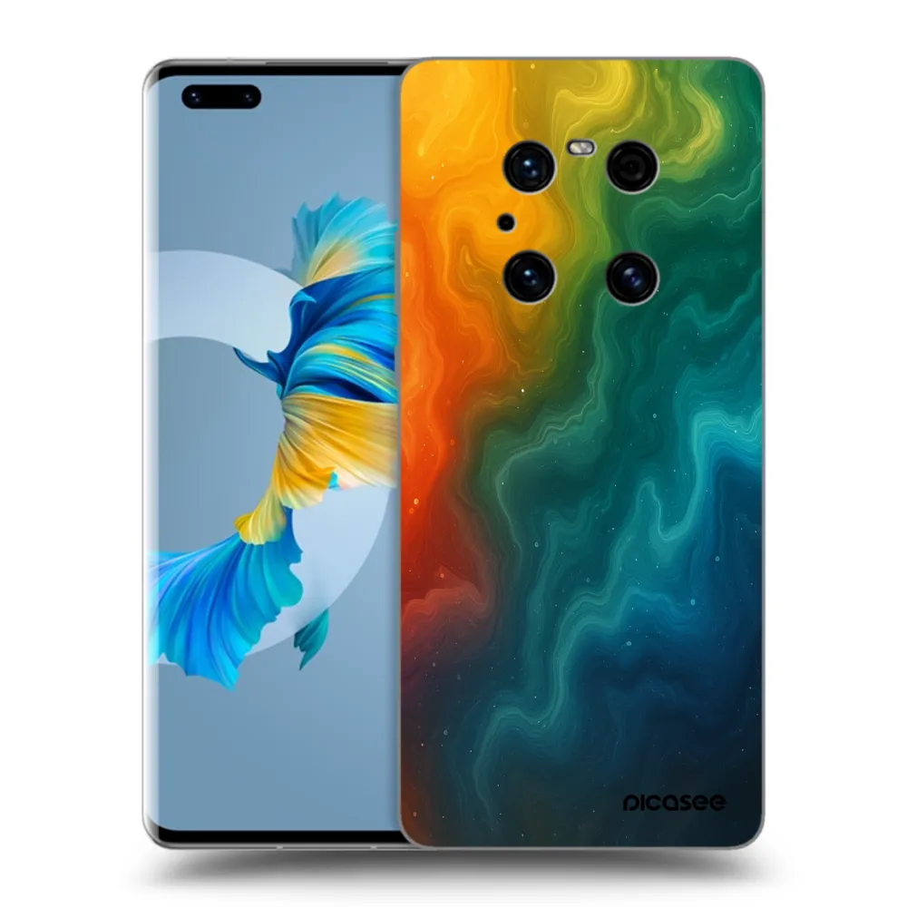 Picasee silikonski črni ovitek za Huawei Mate 40 Pro - Solar