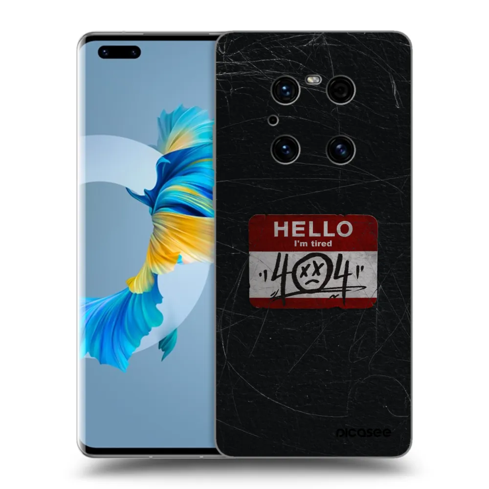Picasee silikonski črni ovitek za Huawei Mate 40 Pro - HELLO 404