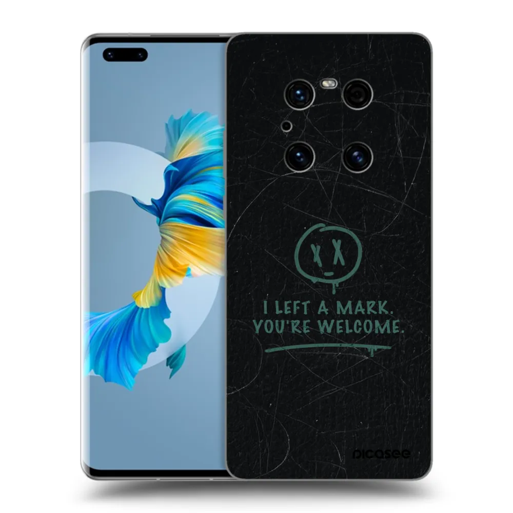 Picasee silikonski črni ovitek za Huawei Mate 40 Pro - LEFT A MARK