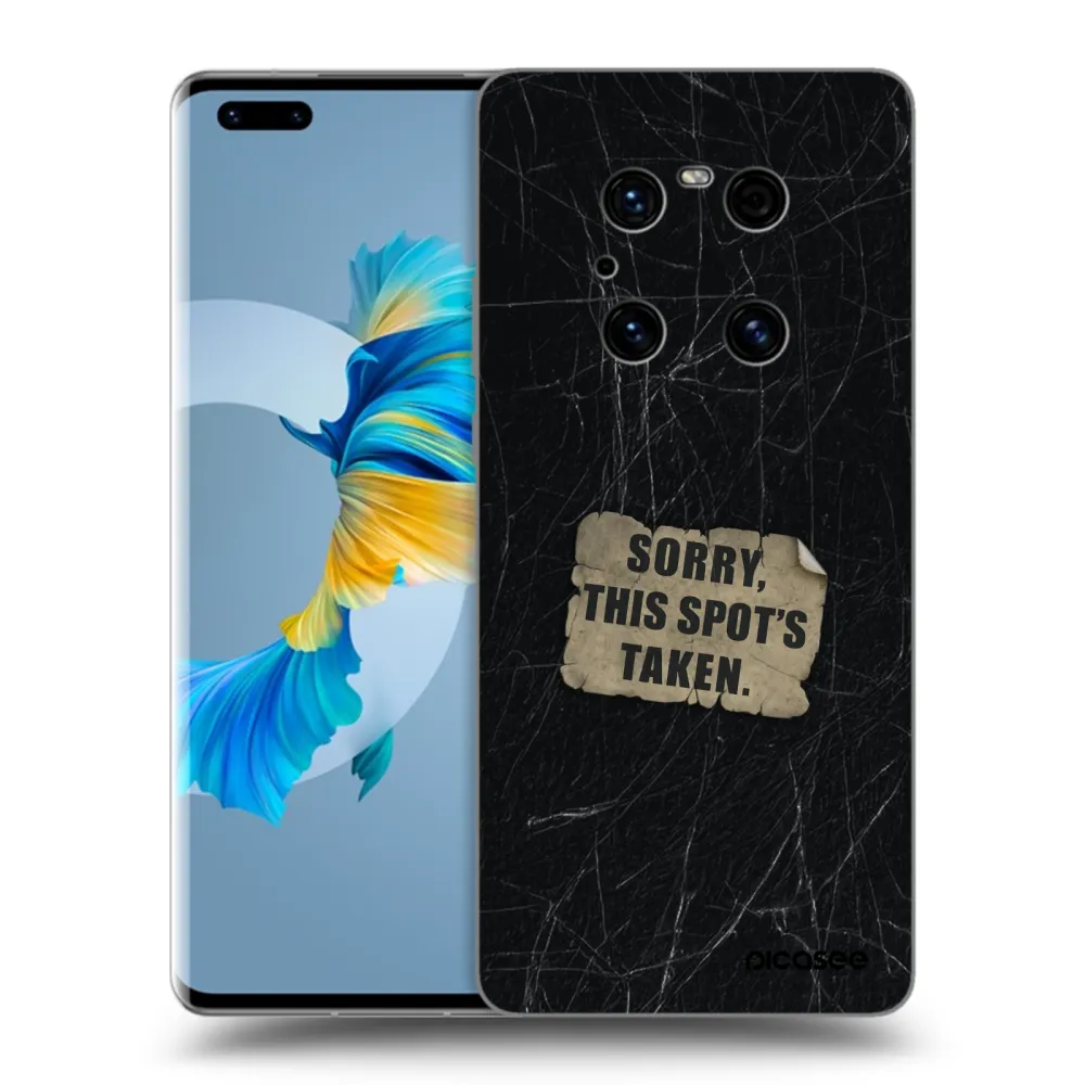 Picasee silikonski črni ovitek za Huawei Mate 40 Pro - SORRY