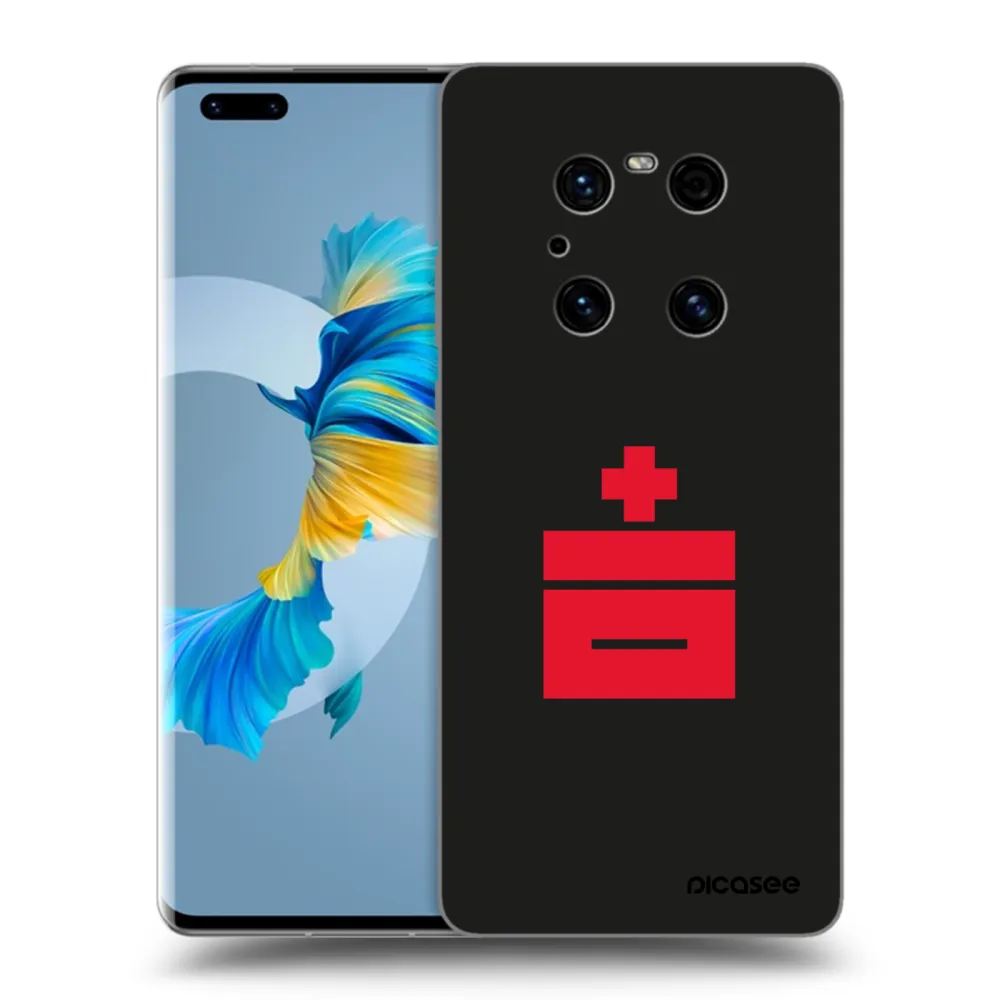 Picasee silikonski črni ovitek za Huawei Mate 40 Pro - Le Plastenciaga