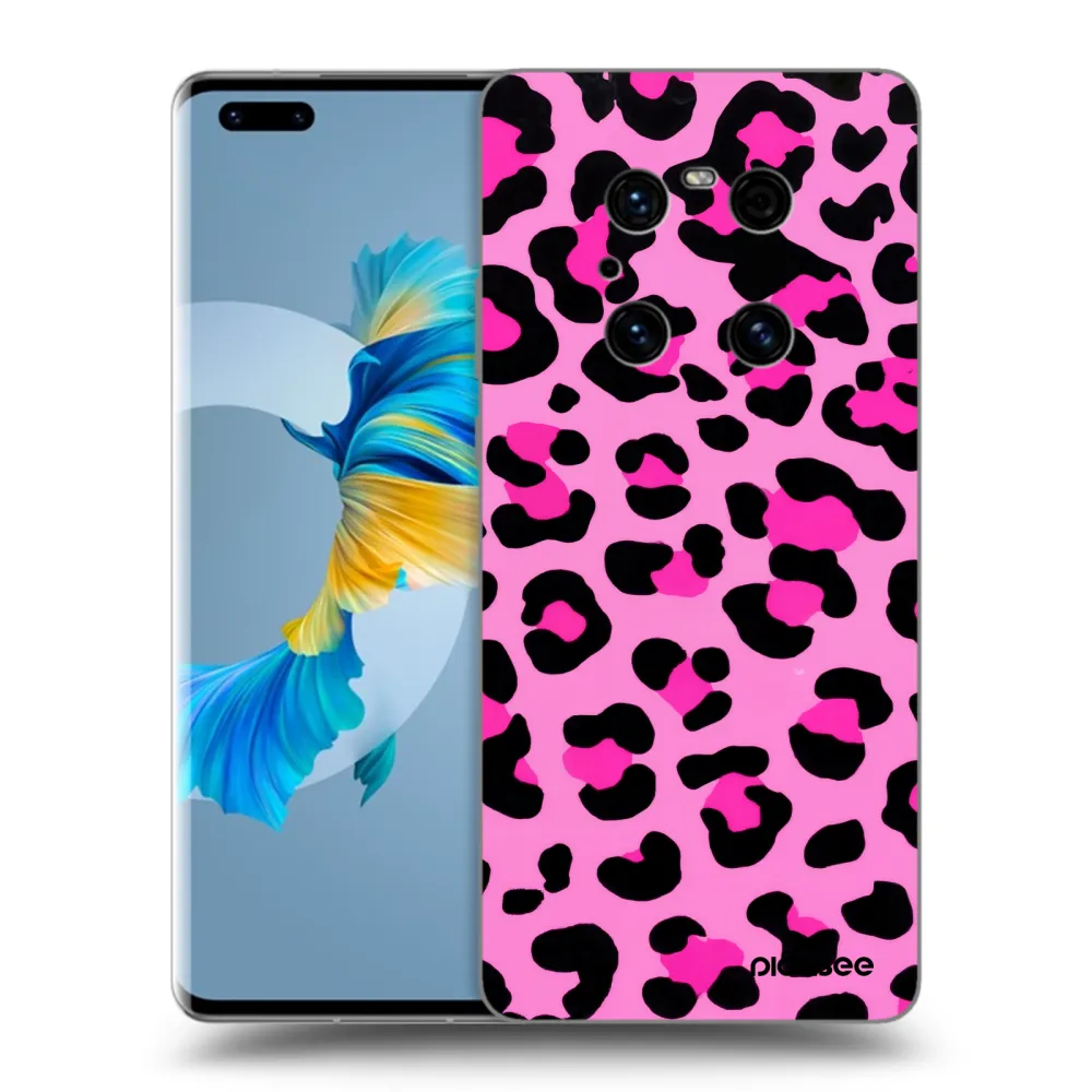 Picasee silikonski črni ovitek za Huawei Mate 40 Pro - Pink Tiger