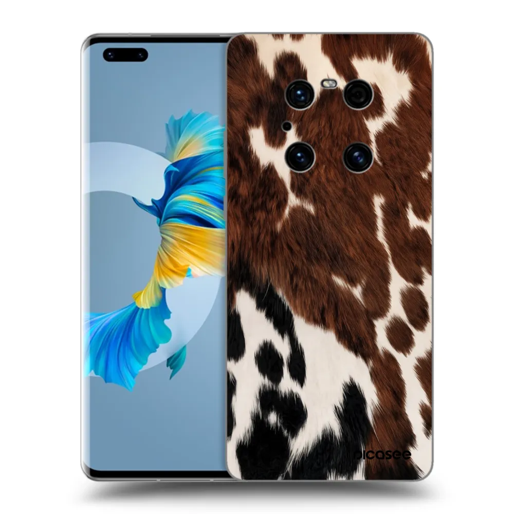 Picasee silikonski črni ovitek za Huawei Mate 40 Pro - Rust