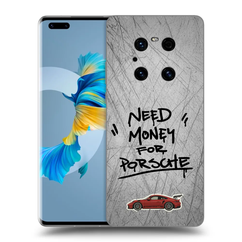 Picasee silikonski črni ovitek za Huawei Mate 40 Pro - Grey Drift