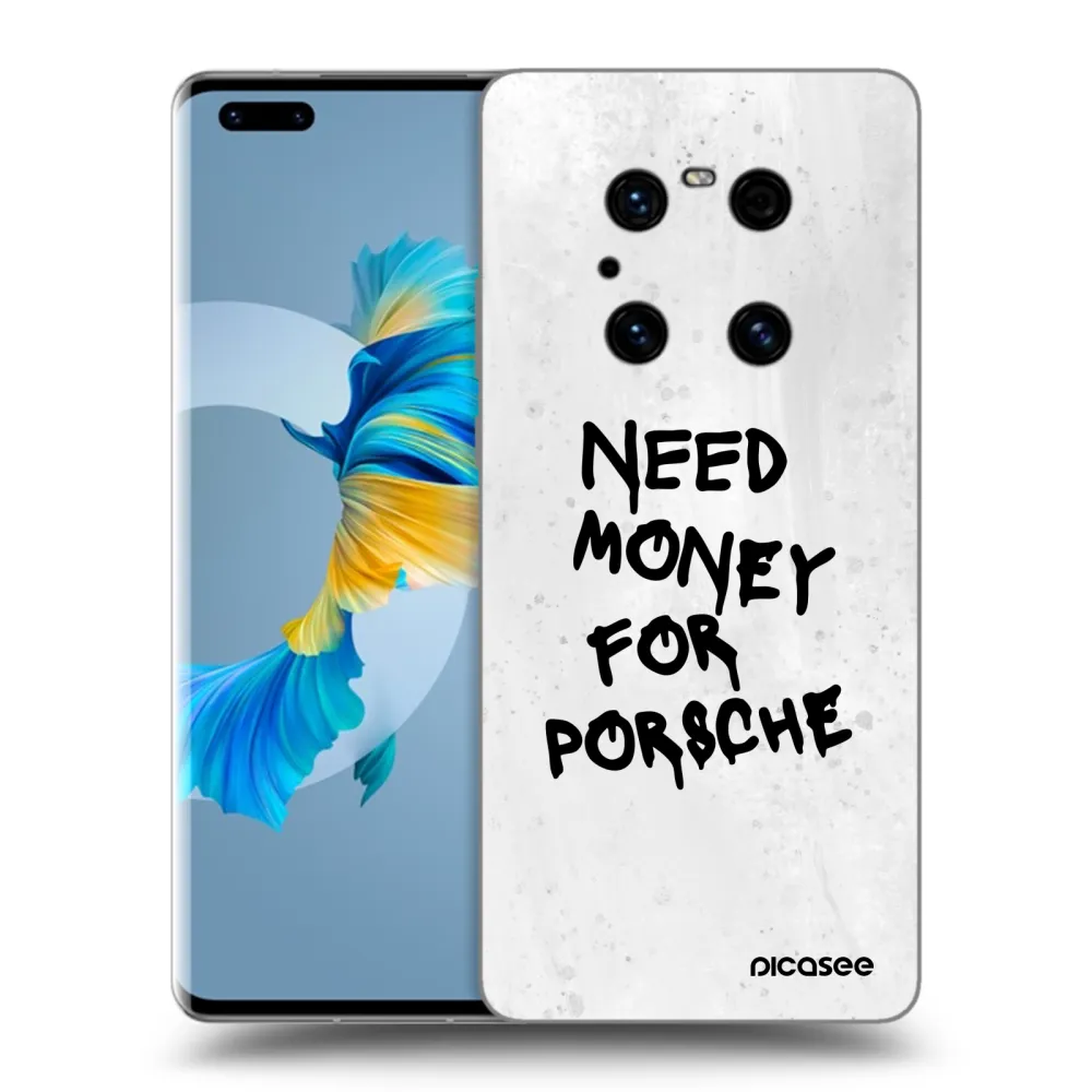Picasee silikonski črni ovitek za Huawei Mate 40 Pro - White Dollar