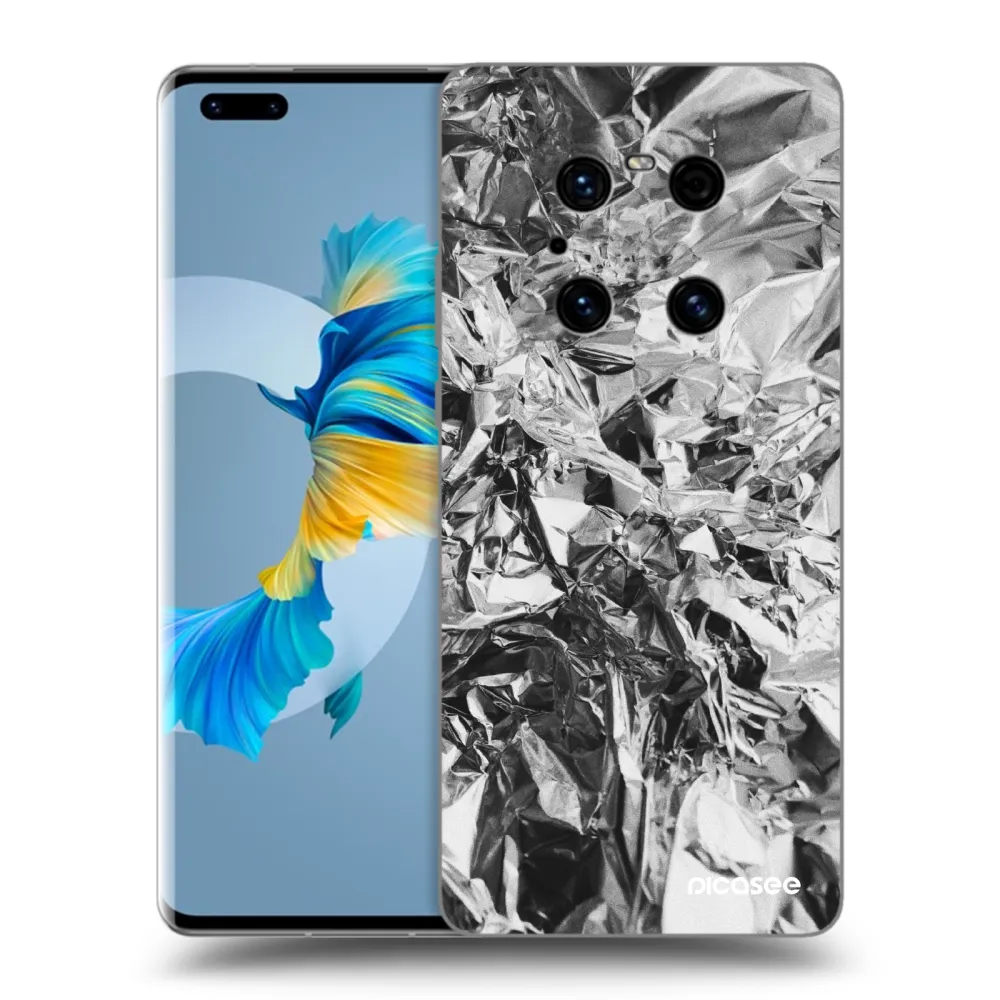 Picasee silikonski črni ovitek za Huawei Mate 40 Pro - Chrome