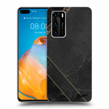 Ovitek za Huawei P40 - Black tile