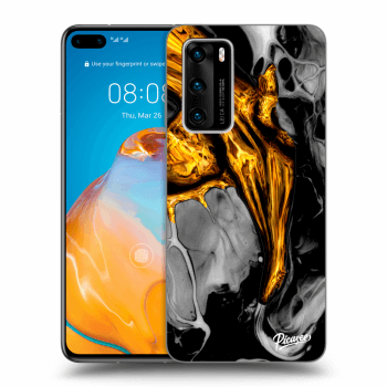 Ovitek za Huawei P40 - Black Gold