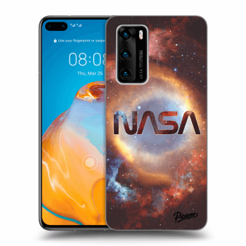 Picasee silikonski črni ovitek za Huawei P40 - Nebula