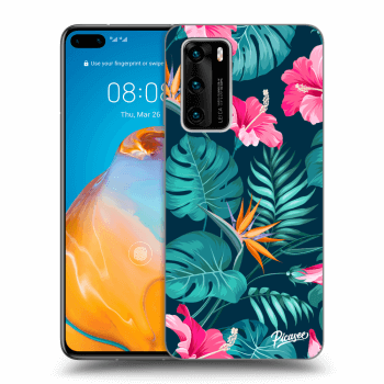 Ovitek za Huawei P40 - Pink Monstera