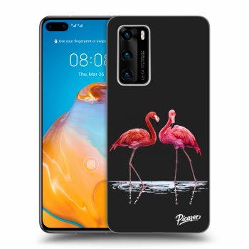 Ovitek za Huawei P40 - Flamingos couple