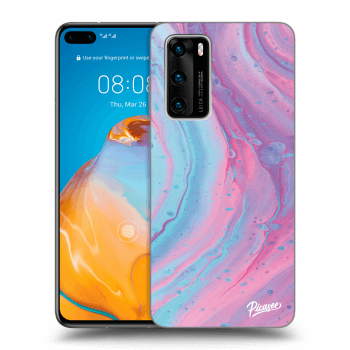 Ovitek za Huawei P40 - Pink liquid