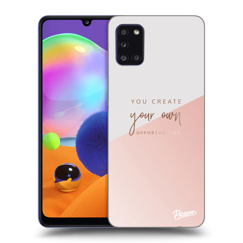 Picasee silikonski črni ovitek za Samsung Galaxy A31 A315F - You create your own opportunities