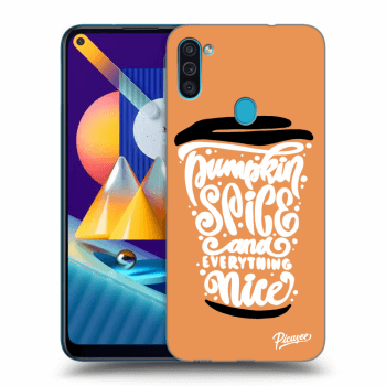 Ovitek za Samsung Galaxy M11 - Pumpkin coffee