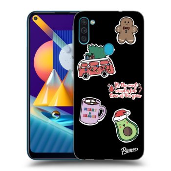 Ovitek za Samsung Galaxy M11 - Christmas Stickers