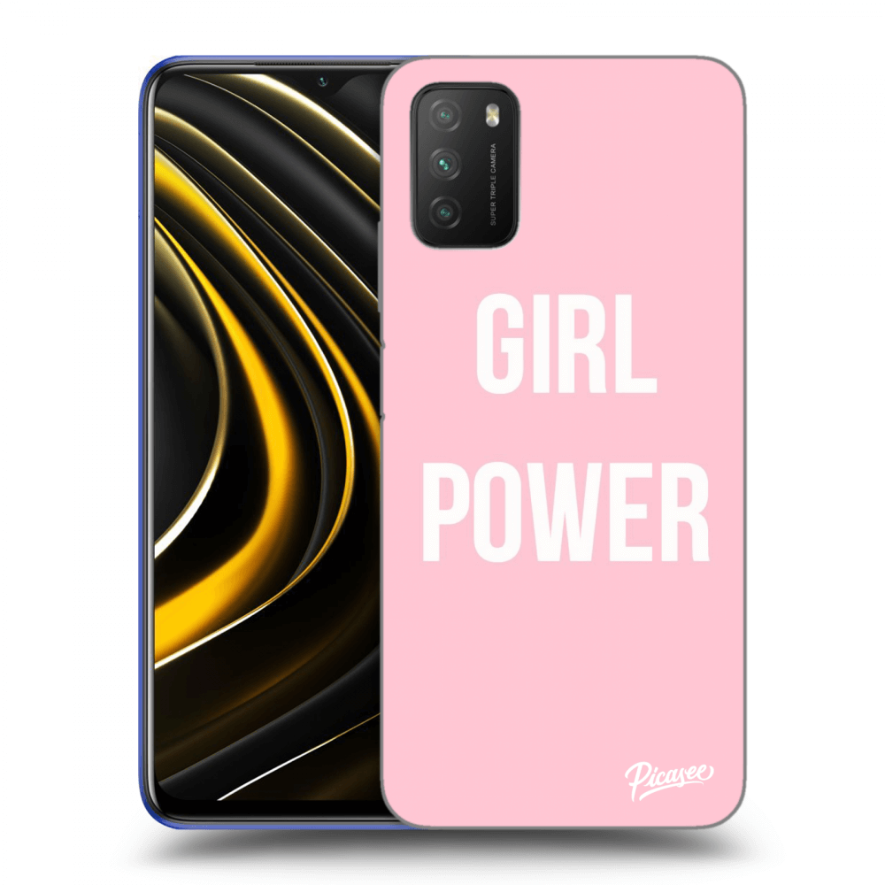 Picasee silikonski črni ovitek za Xiaomi Poco M3 - Girl power