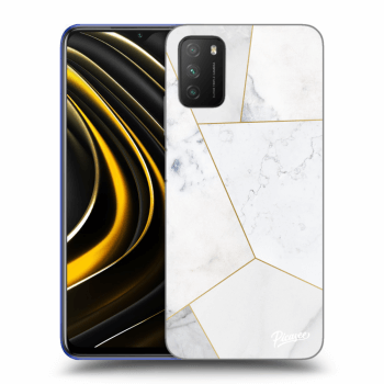 Ovitek za Xiaomi Poco M3 - White tile