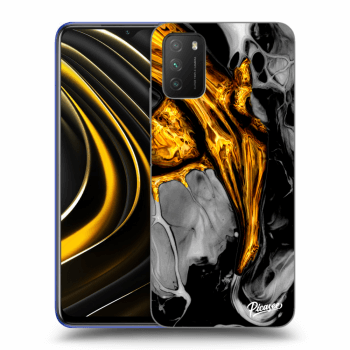Ovitek za Xiaomi Poco M3 - Black Gold