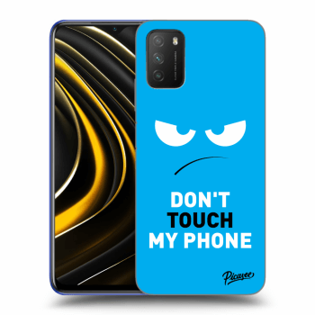 Ovitek za Xiaomi Poco M3 - Angry Eyes - Blue