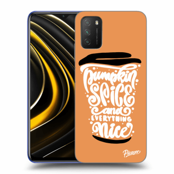 Ovitek za Xiaomi Poco M3 - Pumpkin coffee