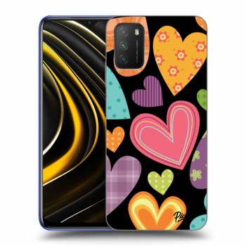 Ovitek za Xiaomi Poco M3 - Colored heart