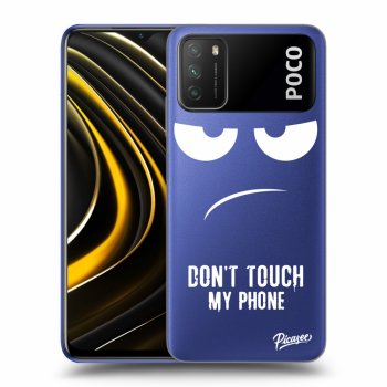 Picasee silikonski prozorni ovitek za Xiaomi Poco M3 - Don't Touch My Phone