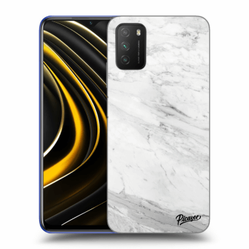 Ovitek za Xiaomi Poco M3 - White marble
