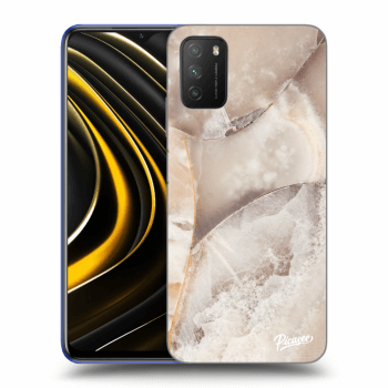 Picasee silikonski prozorni ovitek za Xiaomi Poco M3 - Cream marble