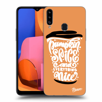 Ovitek za Samsung Galaxy A20s - Pumpkin coffee