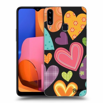Ovitek za Samsung Galaxy A20s - Colored heart