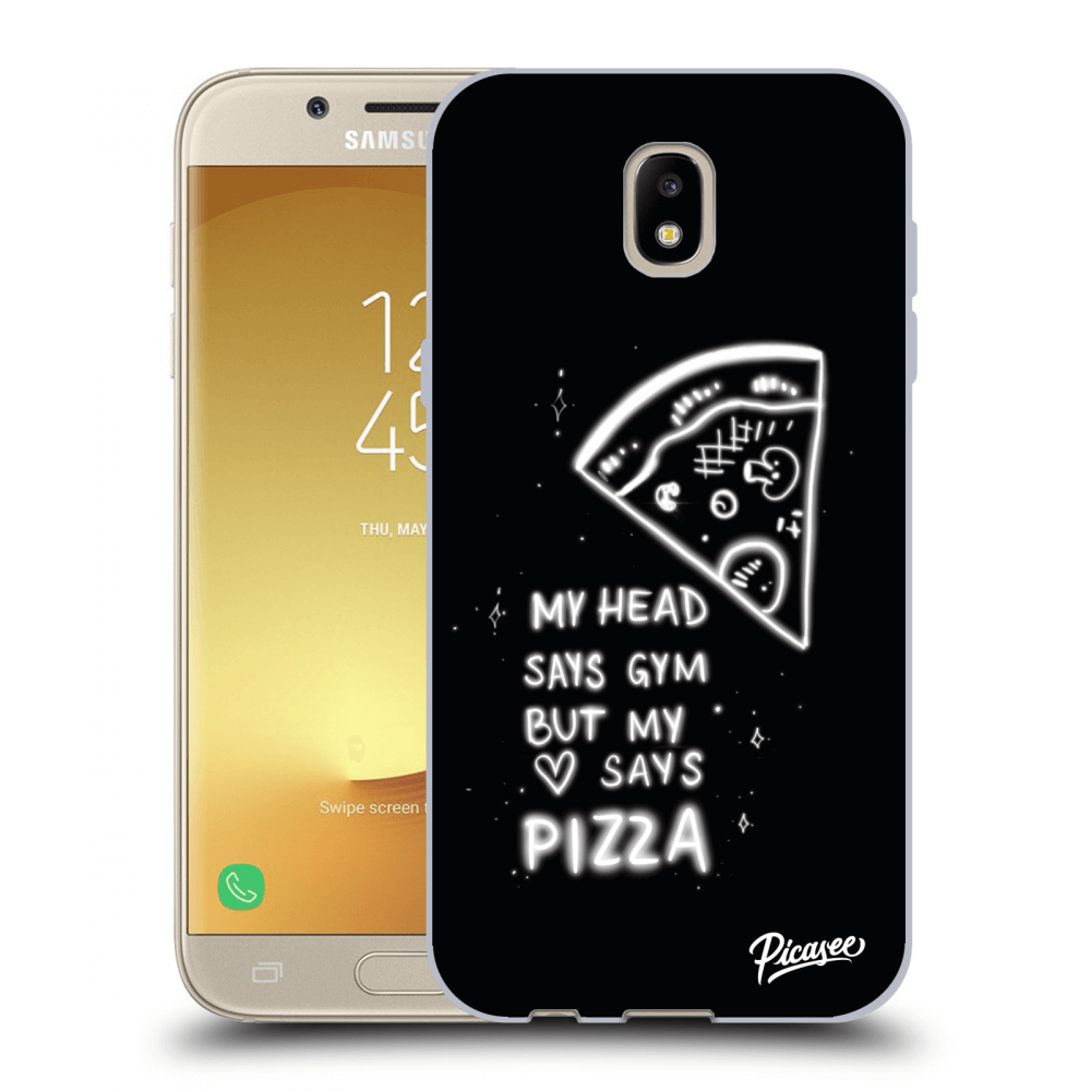 Picasee silikonski črni ovitek za Samsung Galaxy J5 2017 J530F - Pizza