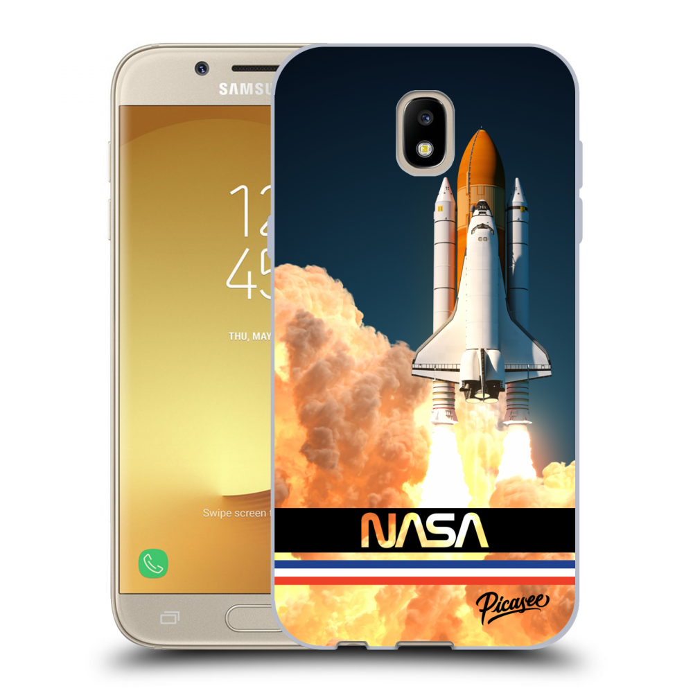 Picasee silikonski črni ovitek za Samsung Galaxy J5 2017 J530F - Space Shuttle