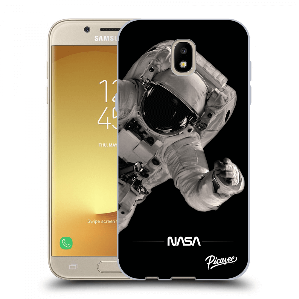 Picasee silikonski črni ovitek za Samsung Galaxy J5 2017 J530F - Astronaut Big