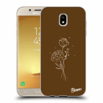 Ovitek za Samsung Galaxy J5 2017 J530F - Brown flowers