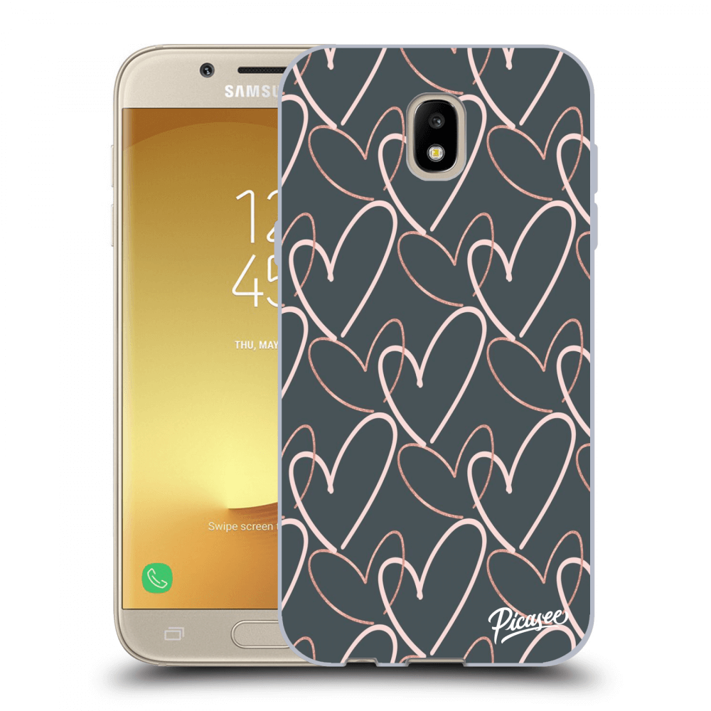 Picasee silikonski črni ovitek za Samsung Galaxy J5 2017 J530F - Lots of love