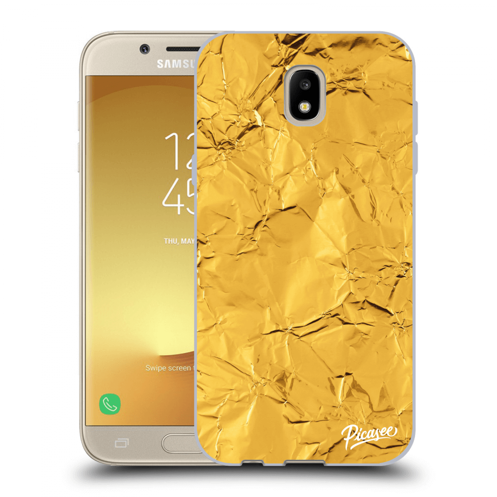 Picasee silikonski črni ovitek za Samsung Galaxy J5 2017 J530F - Gold