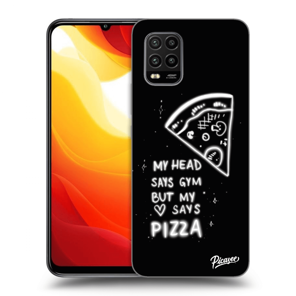 Picasee silikonski črni ovitek za Xiaomi Mi 10 Lite - Pizza