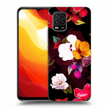 Picasee silikonski črni ovitek za Xiaomi Mi 10 Lite - Flowers and Berries