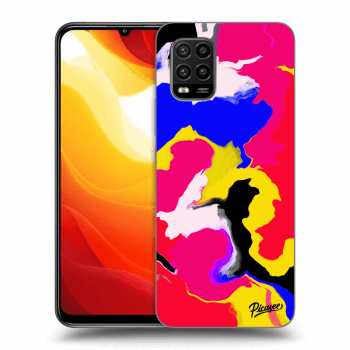Picasee silikonski črni ovitek za Xiaomi Mi 10 Lite - Watercolor