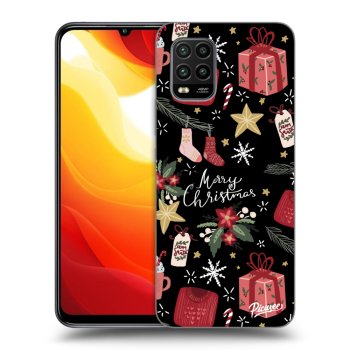 Picasee silikonski črni ovitek za Xiaomi Mi 10 Lite - Christmas