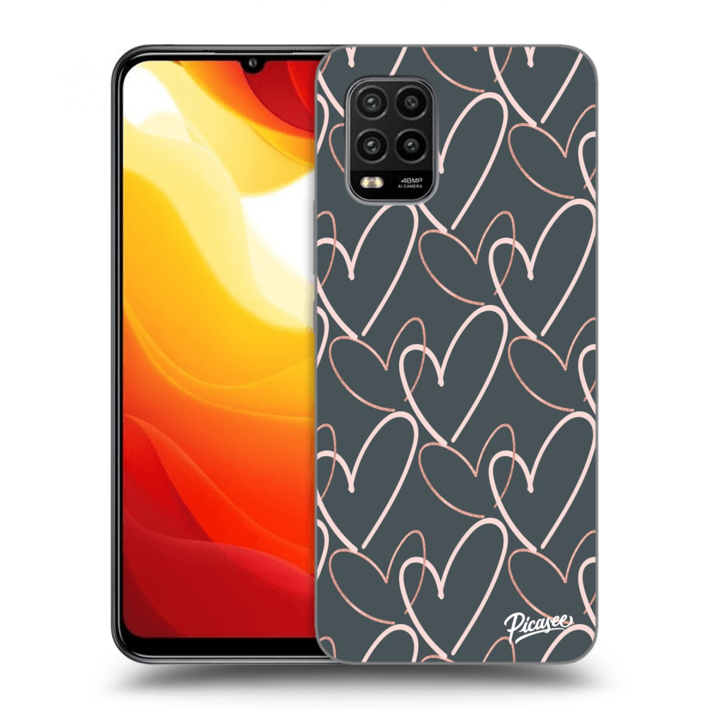 Picasee silikonski črni ovitek za Xiaomi Mi 10 Lite - Lots of love