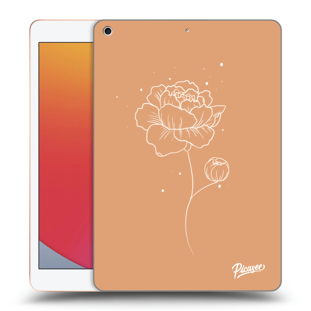 Picasee silikonski prozorni ovitek za Apple iPad 10.2" 2020 (8. gen) - Peonies